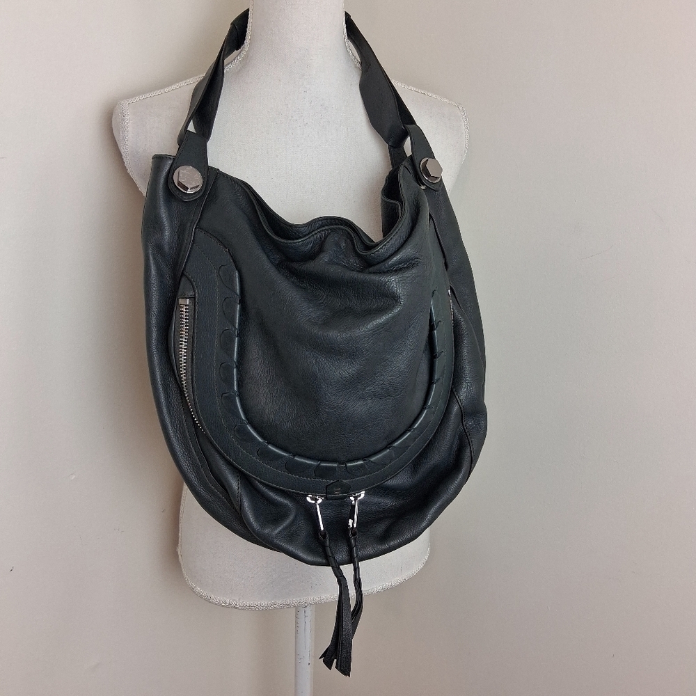 orYANY Cassie Olive Green Leather Hobo Bag - Picture 7 of 13